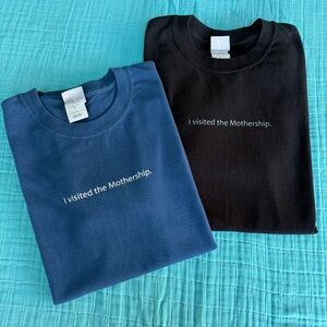 RARE Apple Retail Logo T-Shirt LOT of 2 “I Visited The Mothership” Sz Small Tee